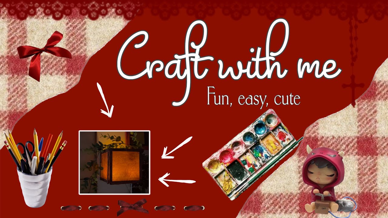 ✧.* Craft with me (Part 1.) | Japanese lamp diy tutorial ✧.*