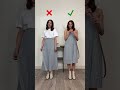From skirt to dress 💕 YES or NO? 👀 Daily #shorts about #fashioninspo and #fashionhacks #fashion