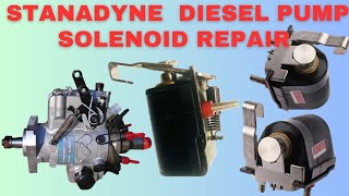 Stanadyne fuel injection pump solenoid repairing / Stanadyne tractor diesel pump switch problem
