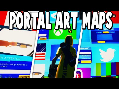 TOP 20 Best PORTAL ART Creative Maps In Fortnite | Fortnite Logo Map CODES (CUSTOM ART)