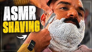 ASMR FAST SLEEP BEARD SHAVING YOUNG MEN TUTORIAL chacho barber shop 