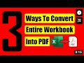 How to Save Entire Workbook As PDF From Excel