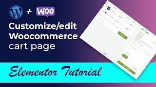 How to Customize OR Create Custom Cart Page With Elementor Pro | No Additional Plugin Required How to Customize OR Create Custom Cart Page With Elementor Pro | No Additional Plugin Required