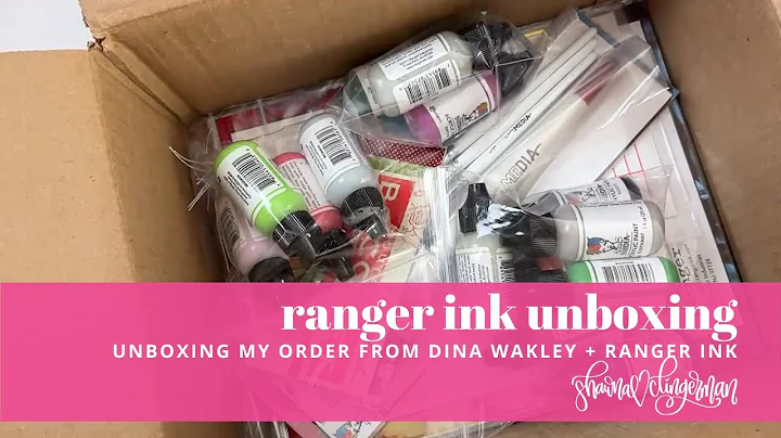 UNBOXING!!! My most recent order from Dina Wakley ...