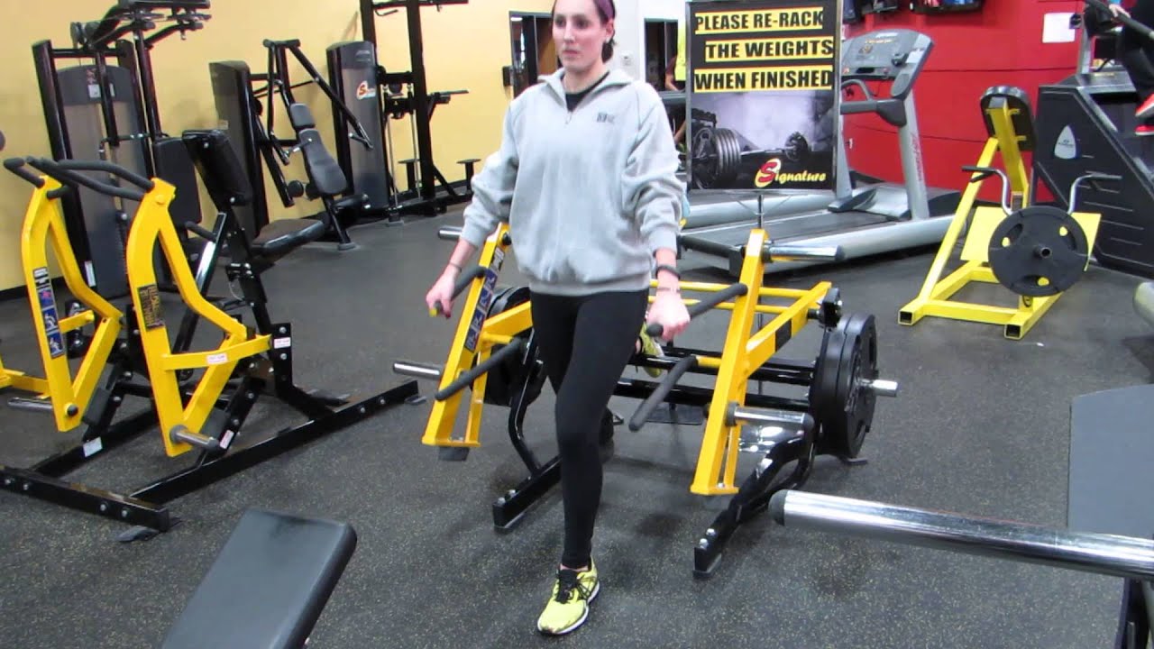 one legged squat us trap machine YouTube