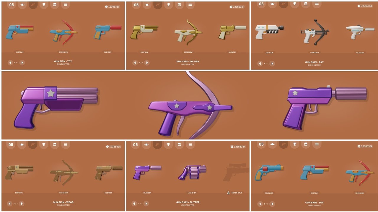 Gumslinger All Slingers and Guns Skins Unlocked