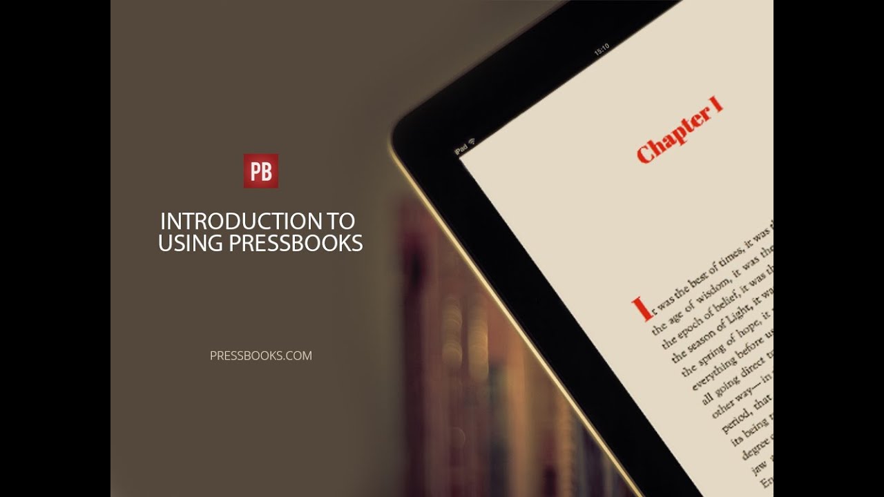 Introduction to Using Pressbooks YouTube