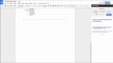 Google Docs Writing Tools: EasyBib