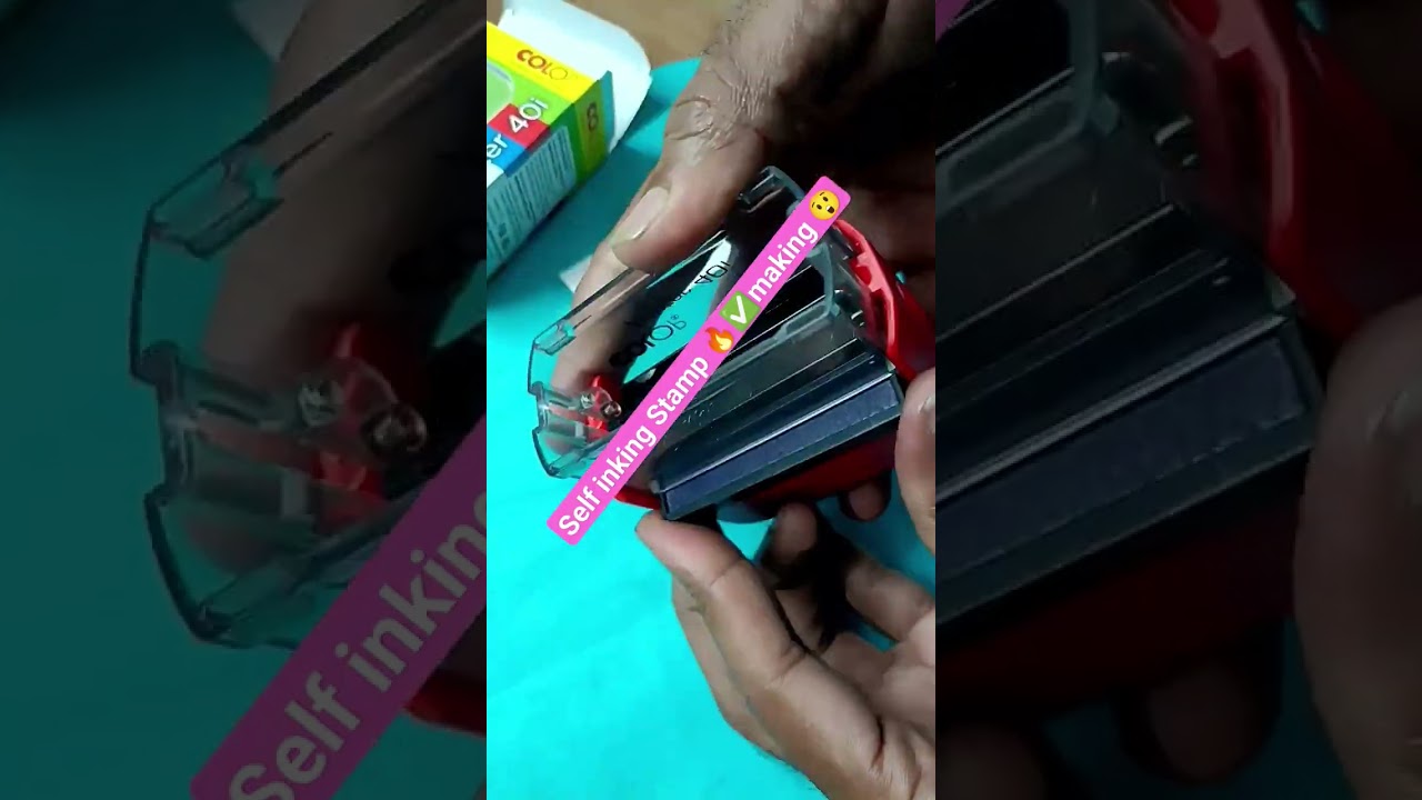 how to make Colop Printer 40i self inking Stamp 
