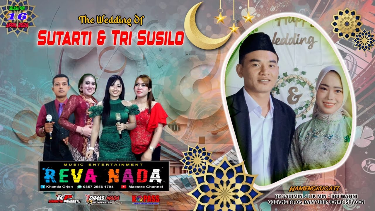 LIVE CSREVA NADA  DIMAS NADA AUDIO  KP PROWedding Sutarti  Tri Susilo Gobang16 April 2024