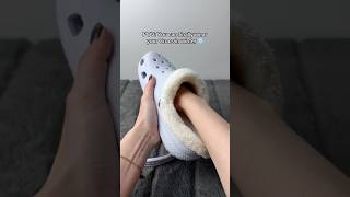 How to winterize your Crocs 🎄#crocs #crocswithnosocs