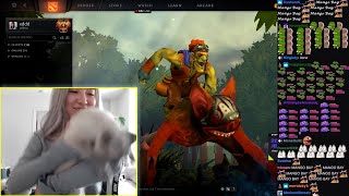 Dove & cat dancing to Mango Bay during Arteezy ad break