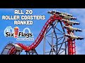 Top 20 roller coasters at six flags magic mountain  valencia california 2024