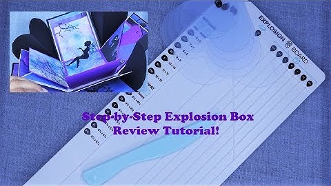 We R Memory Keepers Explosion Box Punch Board Review Tutorial! Easy Layers & Floating Centerpiece!