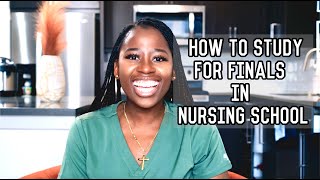 How to study for Nursing School Finals