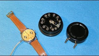 картинка: Detective Dictograph и часы-микрофон Minifon - wrist-watch microphone
