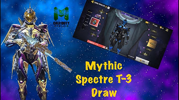 Mythic Spectre T-3 | Insane draw  🤯 | Cosmic Traveller | Max Upgrade 🔥 COD Mobile