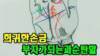 희귀한 손금! 부자가 되는과 순탄할거라고
