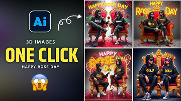 Viral 3D Ai Happy Rose Day Name Photo Editing 😍 bing image creator tutorial