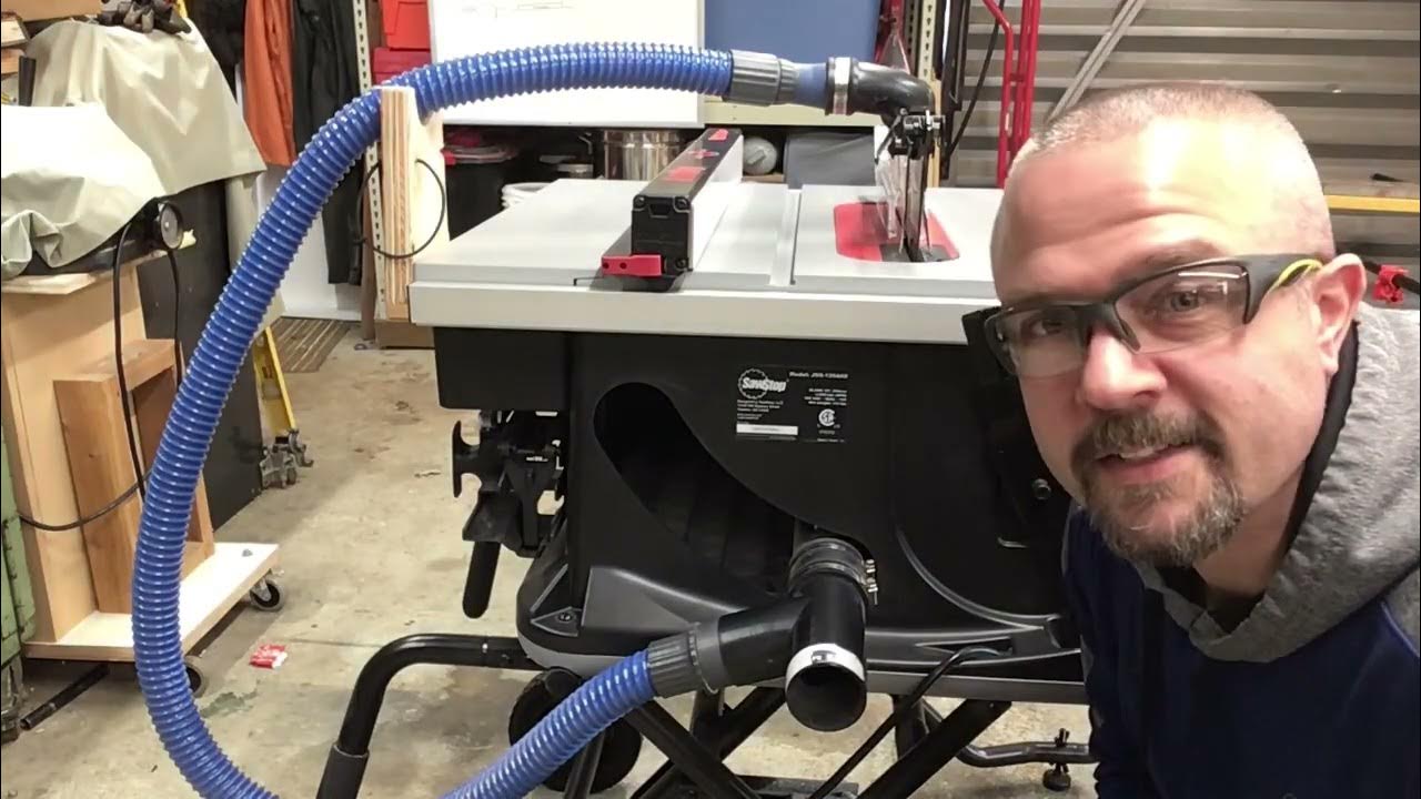 Sawstop Jobsite Pro Tool Review Dust Collection DIY YouTube