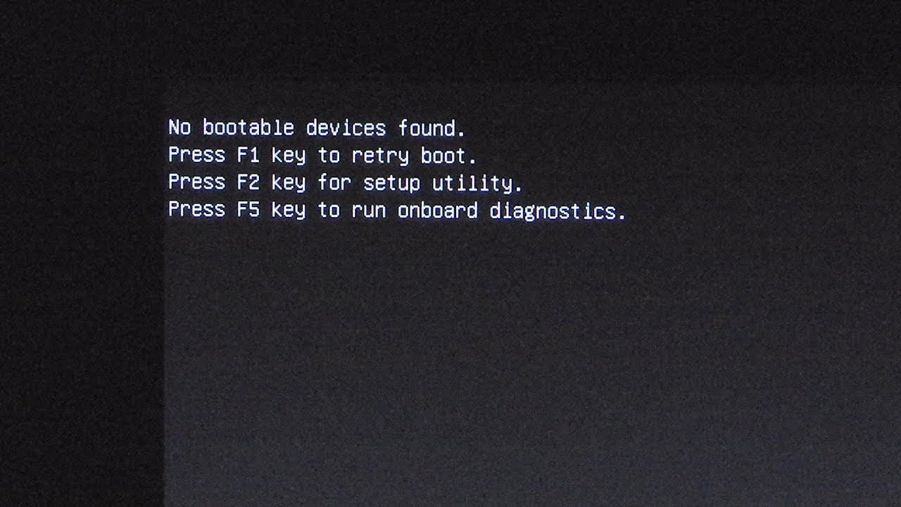 No bootable device press