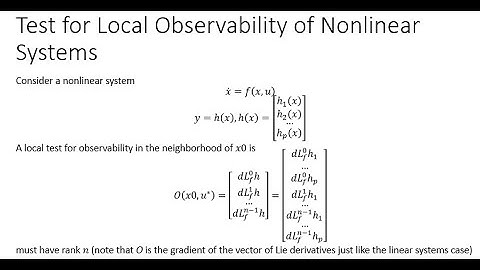 Controllability and Observability of Nonlinear Systems Part II