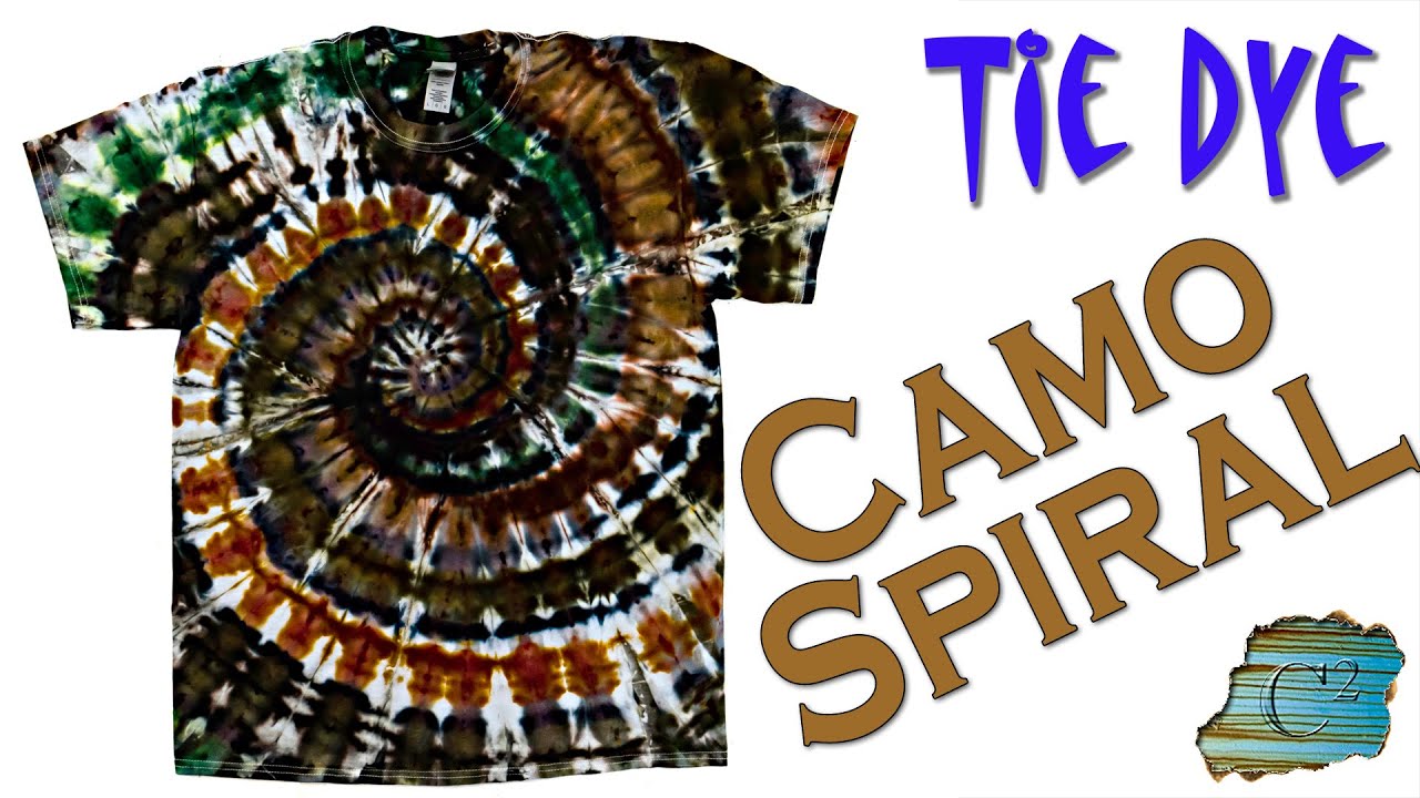 Camouflage Swirl Tie Dye Hoodie 