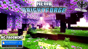 BEST Shaders for Minecraft PE 1.21+ || NEWB x Brightforge || Link Download in Comment‼️