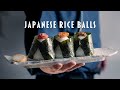 Japanese food recipe  onigiri  3 basic rice balls