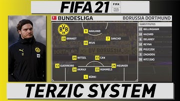 FIFA 21 CUSTOM TACTICS | TERZIC BORUSSIA DORTMUND 4-2-3-1 SYSTEM