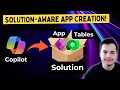 Power Apps Copilot: How to Create Tables Inside Solutions | Microsoft Copilot Tutorial