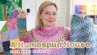 A Homespun House  Knitting Podcast ✨ So many Blankets , a Sweater, & Socks !!!