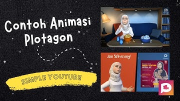 Contoh Video Animasi Plotagon | Mini Class Simple YouTube | Digitative ID
