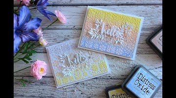 Distress Oxides + Stencils (TWO ways)