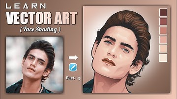 LEARN VECTOR ART 😱 ft. Khan Usman || Face Shading Tutorial || PART - 3 || IN MOBILE