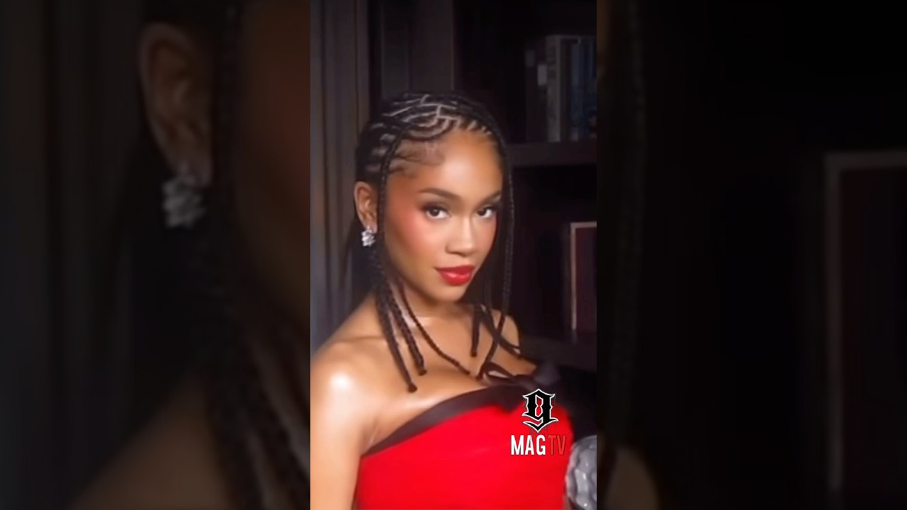 saweetie in red dress Saweetie Turns Heads in Custom Tony Ward Couture at Vanity Fair Oscar Party