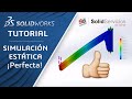 SOLIDWORKS TUTORIAL  ➤ Simulación Estática Perfecta | El Método Rápido y Profesional
