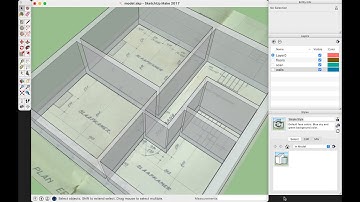 Sketchup: tracing an existing floor plan