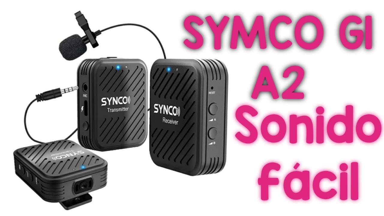 SYNCO  Sistema de micrófono de solapa inalámbrico 1-Trigger-2 a 2,4 GHz  SY-G1(A2)-WAir