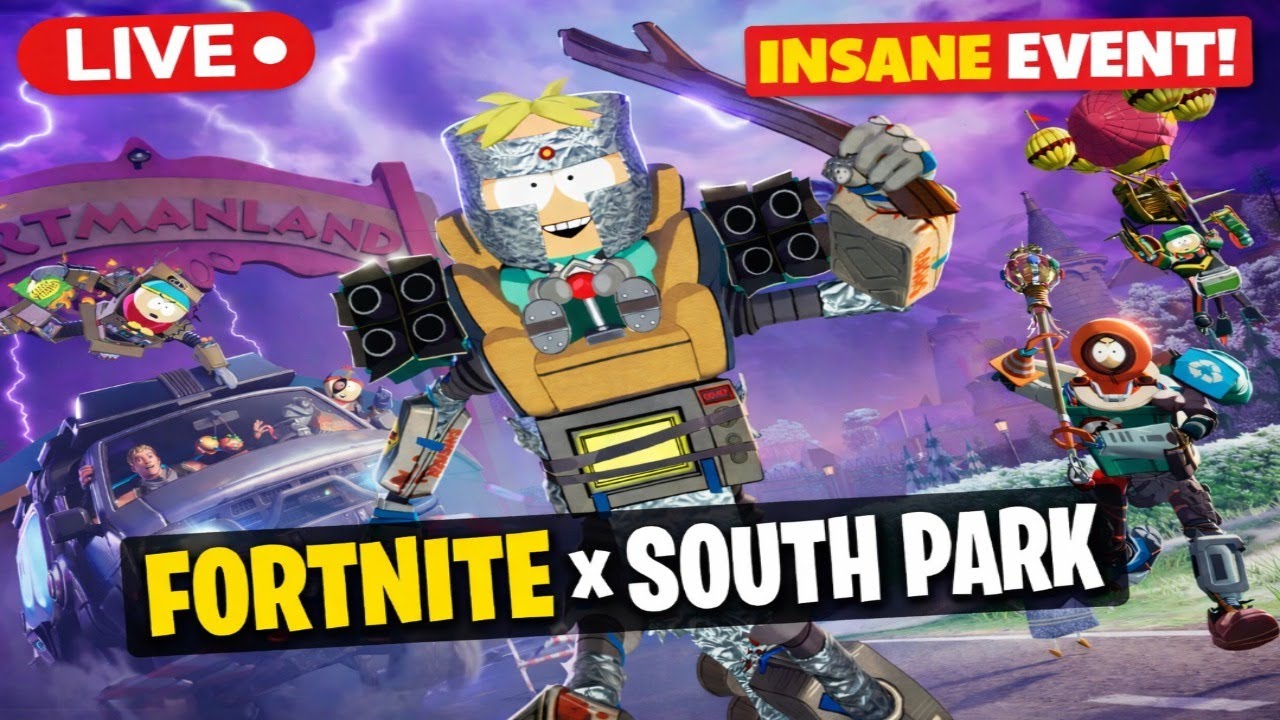 🔴 LIVE! Fortnite x South Park Update 🤯 | Cartmanland Chaos | Stream 42/365