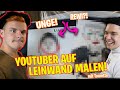 Tourette malt YouTuber auf Leinwand