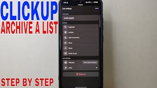 ✅  How To Archive A List On ClickUp 🔴