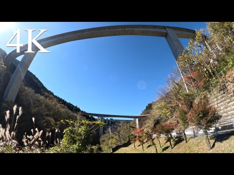 4K 奥秩父もみじ湖を散歩〔秩父/埼玉〕/ 4K I took a walk around Lake Okuchichibu Momiji (Japanese Dam lake).