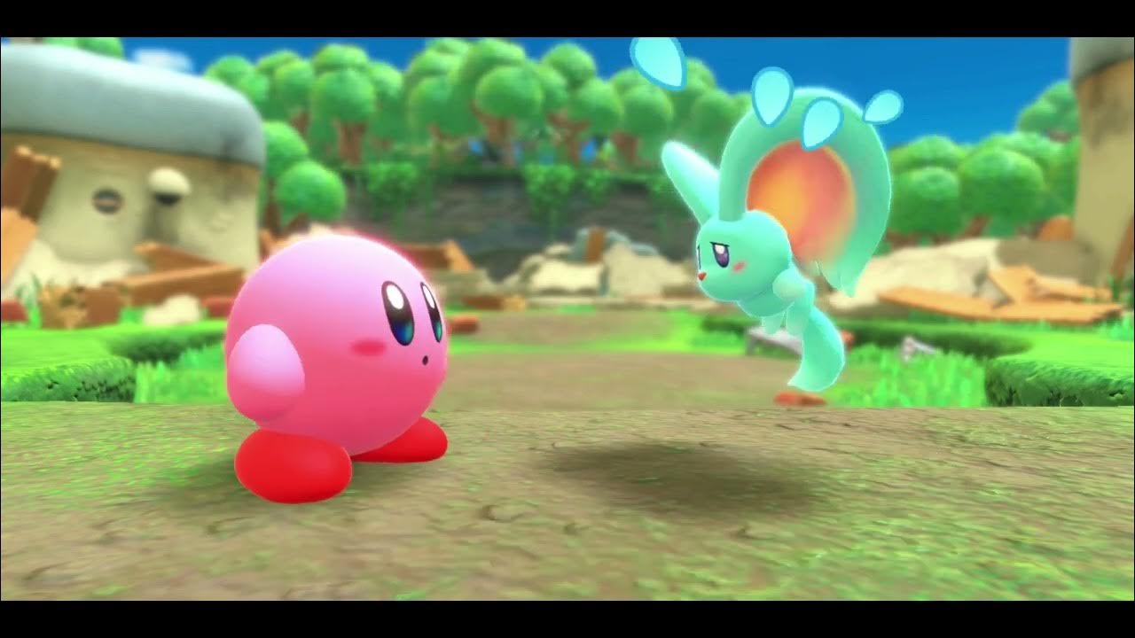 Let's watch Kirby and the Land Cutscene 6 Meeting Elfilin