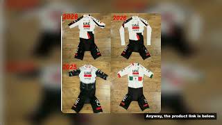 LASER CUT Skinsuit 2026 2025 UAE XRG TEAM Bodysuit SHORT Cycling Jersey Bike Bicycle Clothing Maillo