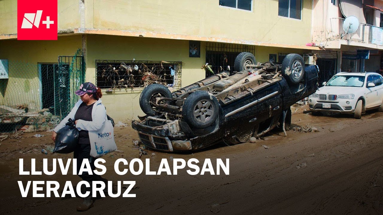 Así quedó Veracruz tras las lluvias: Municipios incomunicados y autos apilados - Despierta