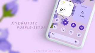 Android 12 Purple - Home Screen Setup! screenshot 5