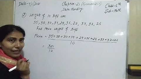 ICSE (class-6) math Data handling ( part-1)