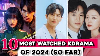 Top 10 highest ranking most watched kdrama in 2024 😎