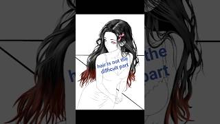 how to draw hair. #digitalpainting #howtodraw #artguide
